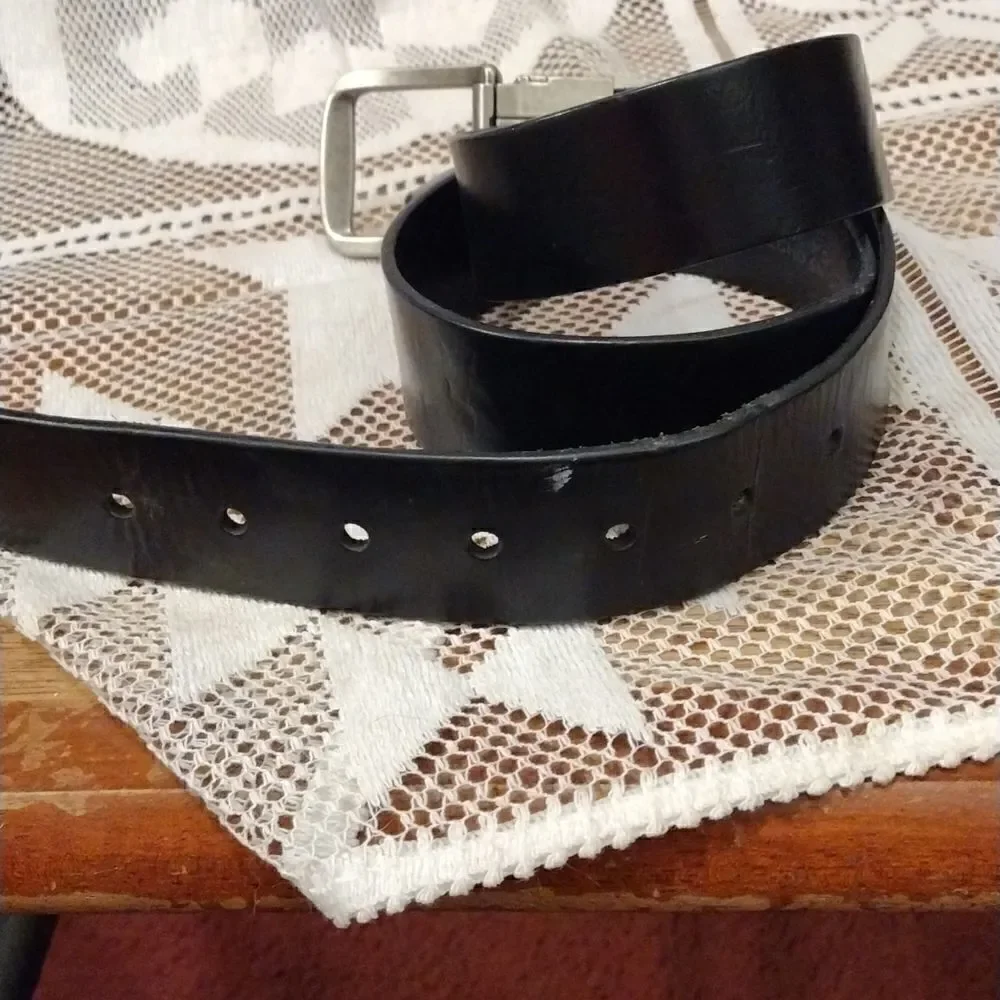 Levis black leather